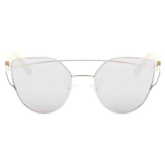 Women's Bamboo Mirror Sunglasses - bamboostylez
