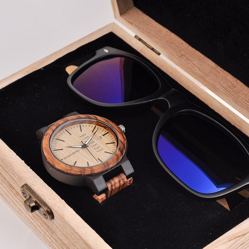 BOBO BIRD Classic Wood Watch and Wooden Sunglasses - bamboostylez