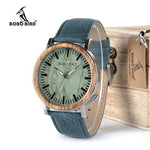 BOBO BIRD Men's Wooden Metal Quartz Watch - bamboostylez
