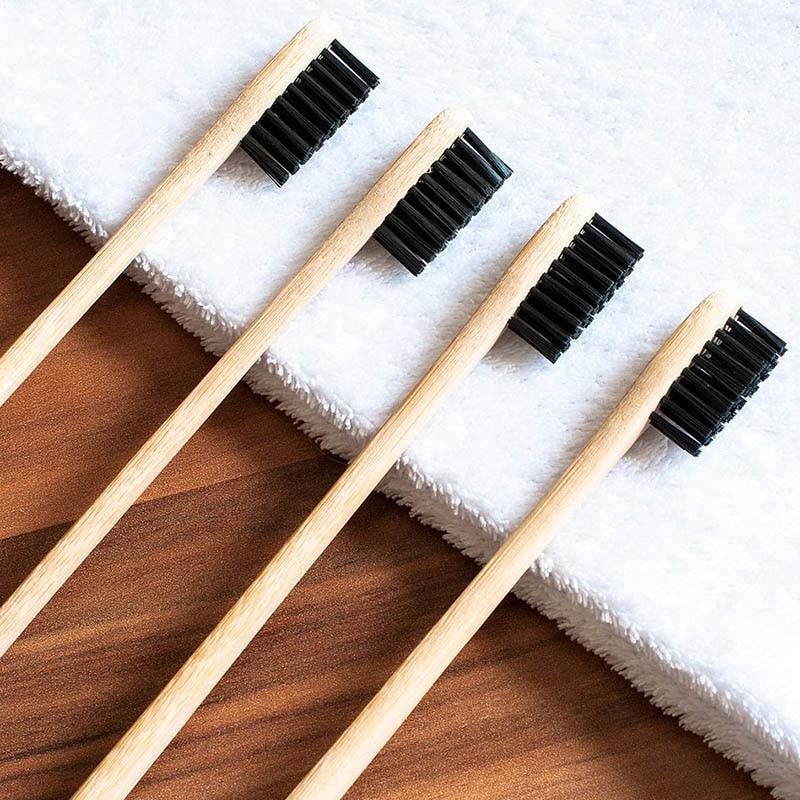 4 pcs Bamboo Toothbrush - bamboostylez