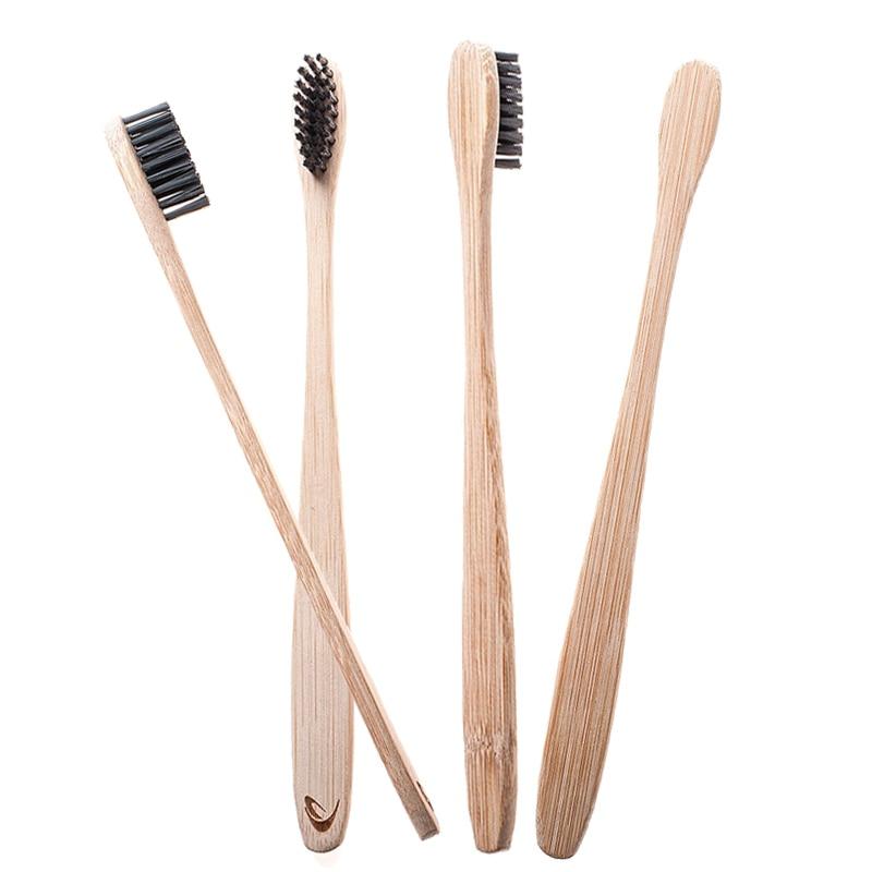4 pcs Bamboo Toothbrush - bamboostylez