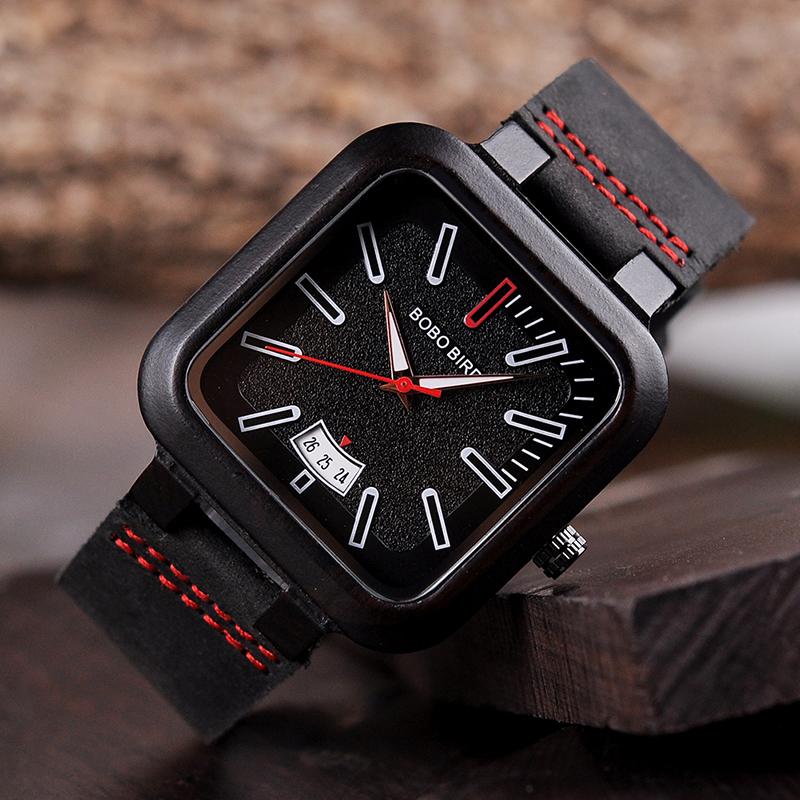 BOBO BIRD Square Wooden Quartz Watch - bamboostylez