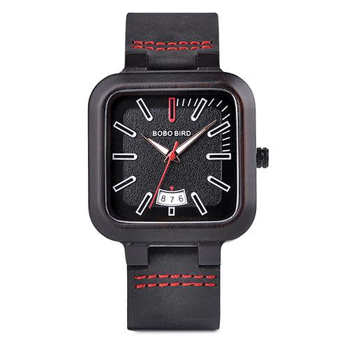 BOBO BIRD Square Wooden Quartz Watch - bamboostylez