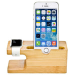 Bamboo Charging Station for Apple Watch and Iphone - bamboostylez