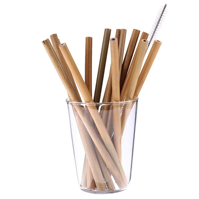 25 pcs Biodegradable Bamboo Organic Straws - bamboostylez